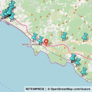 Mappa Contrada Pestella, 16039 Sestri Levante GE, Italia (7.675)