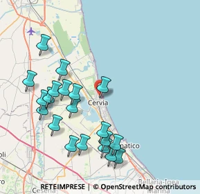 Mappa Via Boito, 48015 Cervia RA, Italia (8.629)