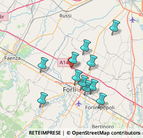 Mappa Via Massimiliano Kolbe, 47122 Roncadello FC, Italia (6.49455)