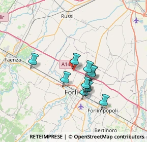 Mappa Via Massimiliano Kolbe, 47122 Roncadello FC, Italia (5.30818)