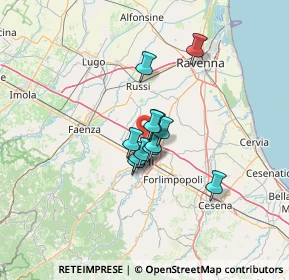 Mappa Via Massimiliano Kolbe, 47122 Roncadello FC, Italia (7.93417)