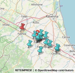 Mappa Via Massimiliano Kolbe, 47122 Roncadello FC, Italia (9.29375)