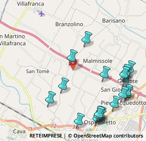 Mappa Via Massimiliano Kolbe, 47122 Roncadello FC, Italia (2.6585)