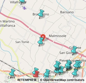 Mappa Via Massimiliano Kolbe, 47122 Roncadello FC, Italia (3.3605)