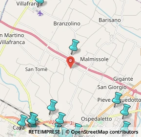 Mappa Via Massimiliano Kolbe, 47122 Roncadello FC, Italia (3.81063)