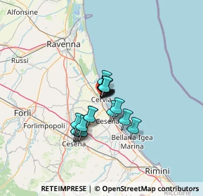 Mappa Via Bonaldo T., 48015 Cervia RA, Italia (8.805)