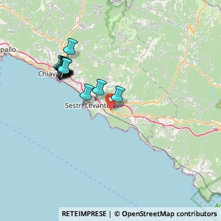 Mappa SS 1 Via Aurelia, 16039 Sestri Levante GE, Italia (8.07786)