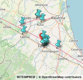 Mappa Via del Canale, 47122 Roncadello FC, Italia (9.23286)