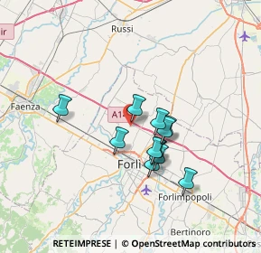 Mappa Via del Canale, 47122 Roncadello FC, Italia (5.40091)