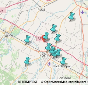Mappa Via del Canale, 47122 Roncadello FC, Italia (6.58364)