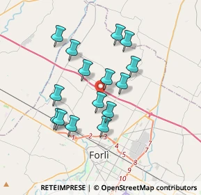 Mappa Via del Canale, 47122 Roncadello FC, Italia (3.14733)