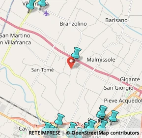 Mappa Via del Canale, 47122 Roncadello FC, Italia (3.6975)