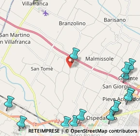 Mappa Via del Canale, 47122 Roncadello FC, Italia (3.46067)