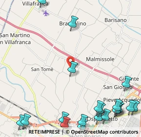 Mappa Via del Canale, 47122 Roncadello FC, Italia (3.4475)