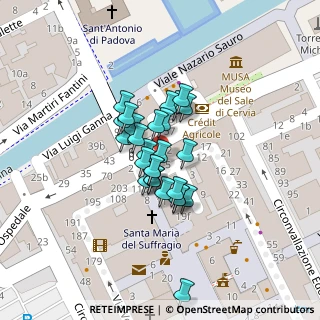 Mappa Via XX Settembre, 48015 Cervia RA, Italia (0.00741)