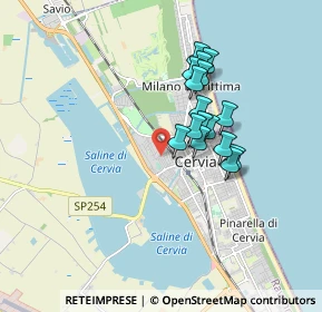 Mappa Via Fiordalisi, 48015 Cervia RA, Italia (1.38375)