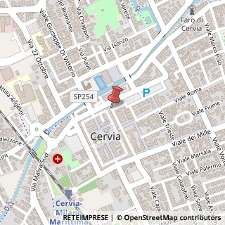 Mappa Via Circonvallazione Edoardo Sacchetti, 100, 48015 Cervia, Ravenna (Emilia Romagna)