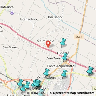 Mappa Via Manumissio, 47122 Forlì FC, Italia (3.9875)