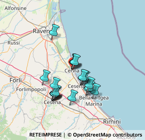 Mappa Viale Pola, 48015 Cervia RA, Italia (11.718)