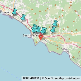 Mappa Via Palermo, 16039 Sestri Levante GE, Italia (3.43636)
