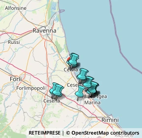 Mappa Circonvallazione E. Sacchetti, 48015 Cervia RA, Italia (11.0075)