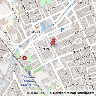 Mappa Via Circonvallazione Edoardo Sacchetti, 148, 48015 Cervia, Ravenna (Emilia Romagna)