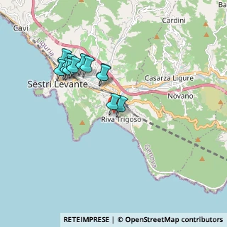 Mappa Via Petronio, 16039 Sestri Levante GE, Italia (1.71667)