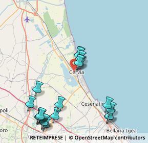 Mappa Via Malva Nord, 48015 Cervia RA, Italia (9.985)