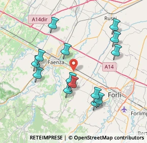 Mappa Via Emilia Levante, 48018 Villa Mano RA, Italia (7.81571)