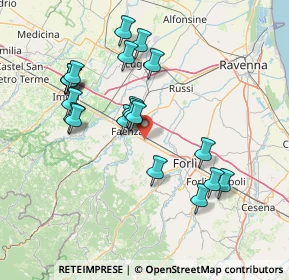 Mappa Via Emilia Levante, 48018 Villa Mano RA, Italia (14.8955)