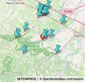 Mappa Via Salvarelle, 48025 Riolo Terme RA, Italia (8.365)