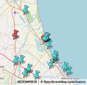 Mappa Viale G. di Vittorio, 48015 Cervia RA, Italia (8.961)