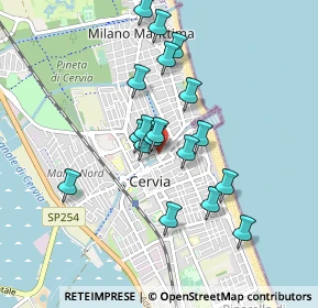 Mappa Via Giuseppe Parini, 48015 Cervia RA, Italia (0.78556)