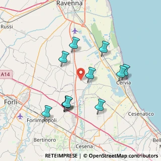 Mappa Via Fossa, 48125 Ravenna RA, Italia (7.34545)
