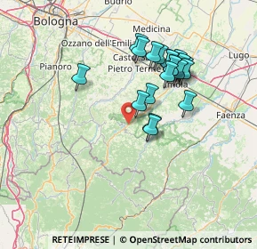 Mappa Via Montanara Levante, 40025 Fontanelice BO, Italia (12.7505)