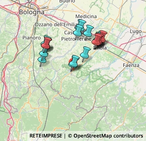 Mappa Via Montanara Levante, 40025 Fontanelice BO, Italia (12.482)