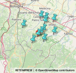 Mappa Via Montanara Levante, 40025 Fontanelice BO, Italia (9.84545)