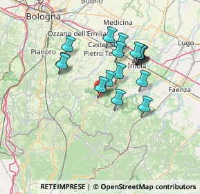 Mappa Via Montanara Levante, 40025 Fontanelice BO, Italia (12.07412)