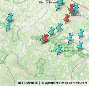 Mappa Via Montanara Levante, 40025 Fontanelice BO, Italia (10.7125)