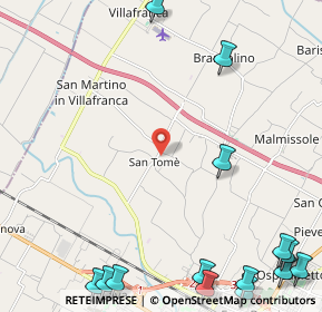 Mappa Via Minarda, 47122 San Tomè FC, Italia (3.675)