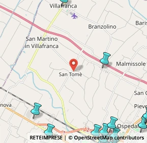 Mappa Via Minarda, 47122 San Tomè FC, Italia (4.221)