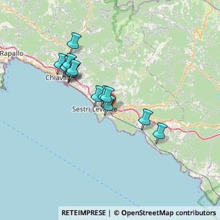 Mappa E80, 16039 Sestri Levante GE, Italia (6.635)