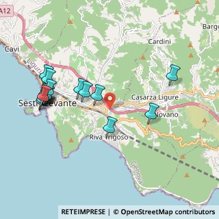 Mappa E80, 16039 Sestri Levante GE, Italia (2.22625)