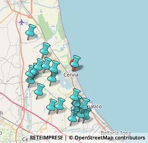 Mappa Lungomare G. D’Annunzio, 48015 Cervia RA, Italia (8.6875)