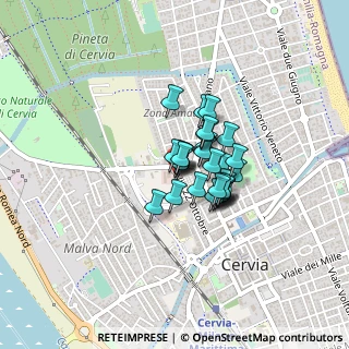 Mappa Via XXII Ottobre, 48015 Cervia RA, Italia (0.22)