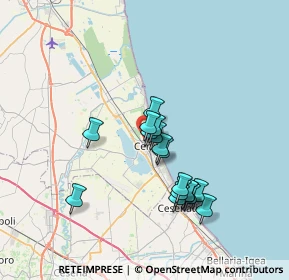 Mappa Via XXII Ottobre, 48015 Cervia RA, Italia (5.91118)