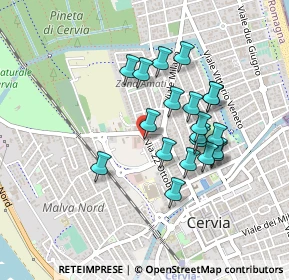 Mappa Via XXII Ottobre, 48015 Cervia RA, Italia (0.386)