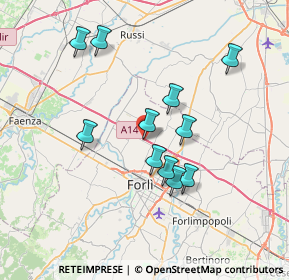 Mappa Via Gerardo Mercatore, 47122 Forlì FC, Italia (6.57909)