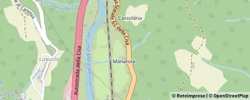 Mappa Villafranca in Lunigiana