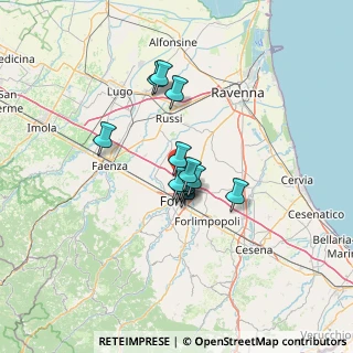 Mappa Via delle Basse, 47122 Forlì FC, Italia (8.54)